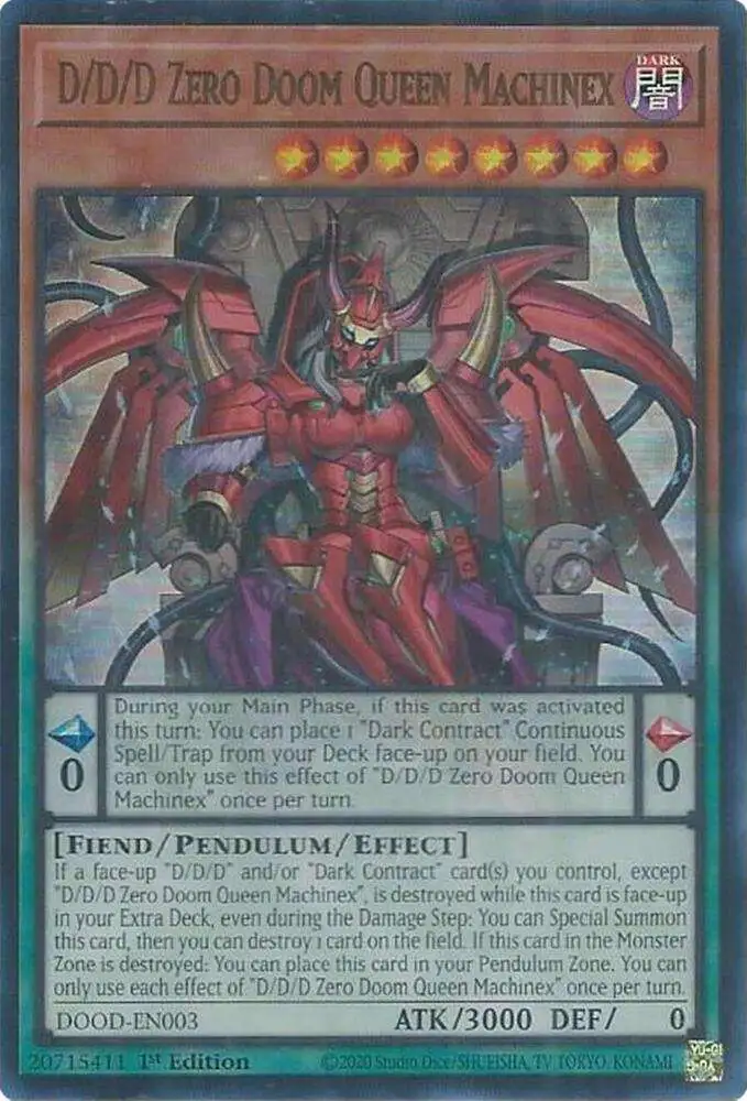 YuGiOh Trading Card Game Doom of Dimensions Single Card