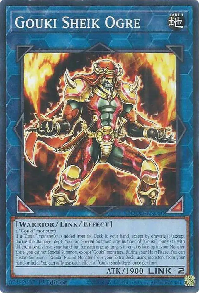 YuGiOh Trading Card Game Doom of Dimensions Common Gouki Sheik Ogre DOOD-EN050