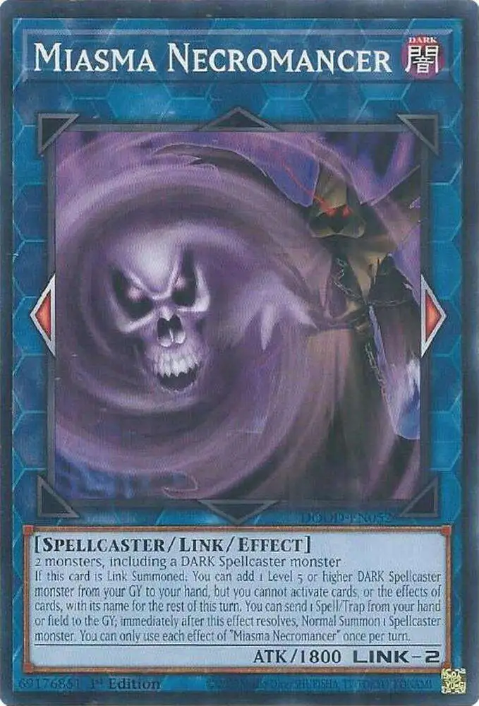 YuGiOh Trading Card Game Doom of Dimensions Common Miasma Necromancer DOOD-EN052
