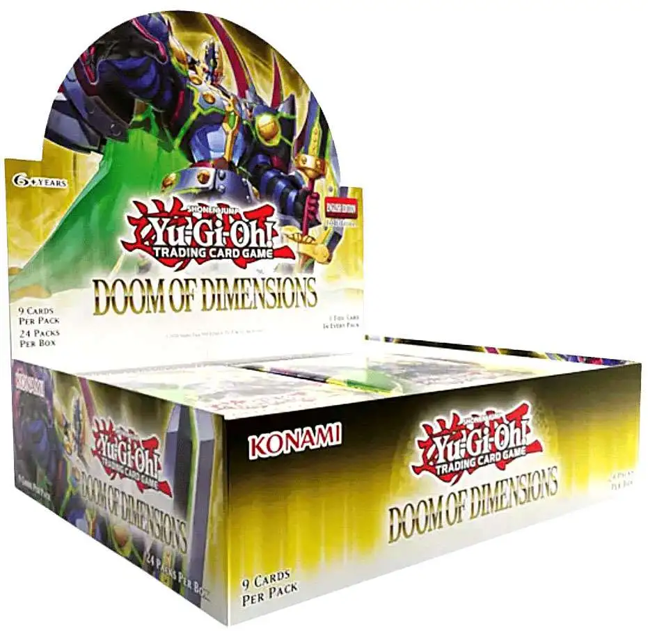 YuGiOh Doom of Dimensions Booster Box 24 Packs Konami - ToyWiz