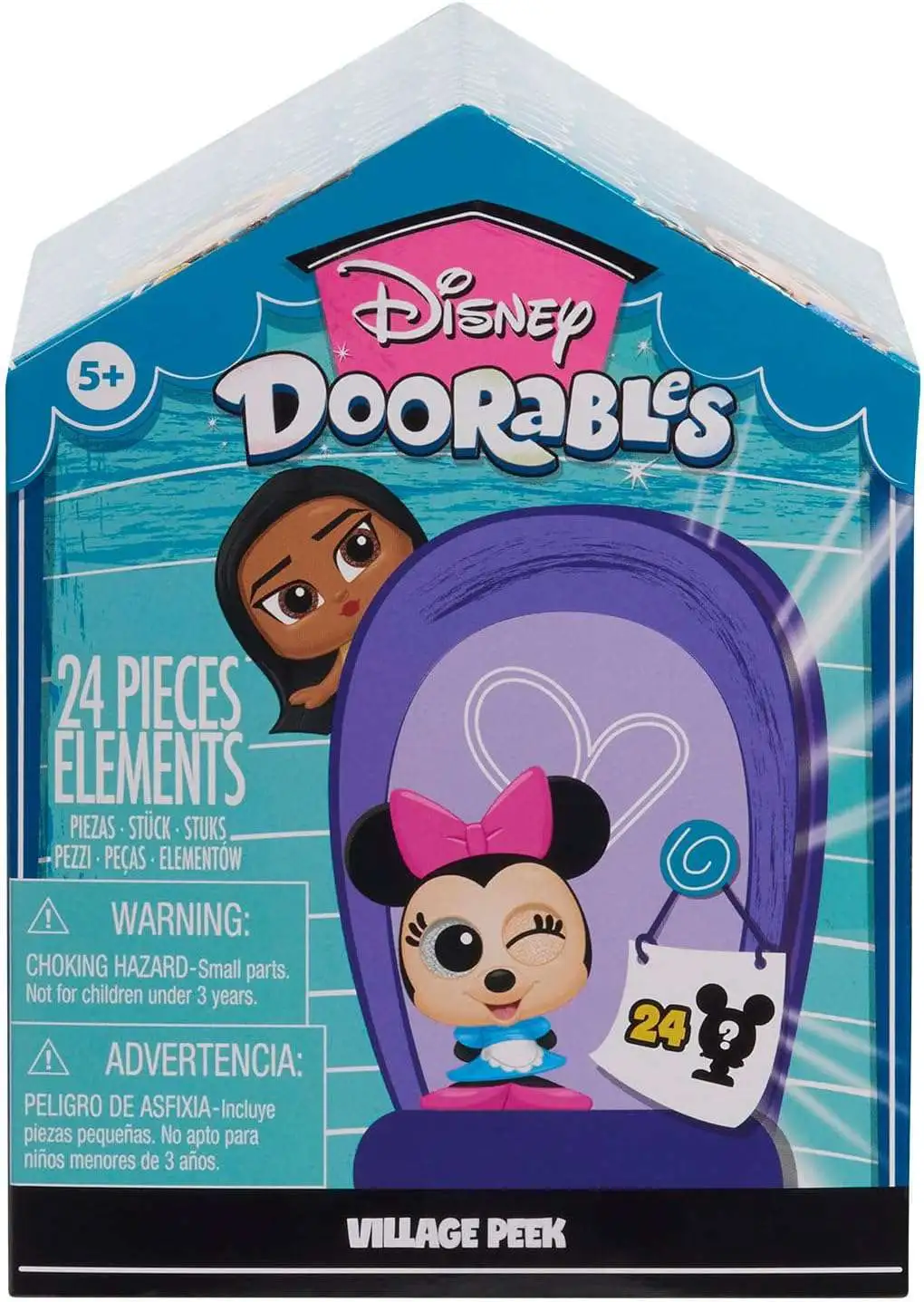 Disney Doorables Series 8, 9 & 10 VILLAGE Peek Playset [24 RANDOM Figures]
