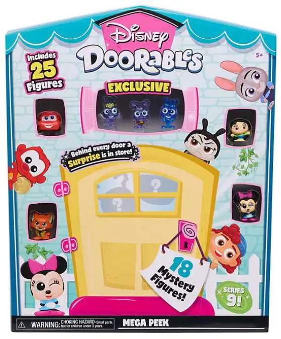 Disney Doorables Series 9 MEGA Peek Playset [25 Figures (Includes 3 Exclusives), Damaged Package]
