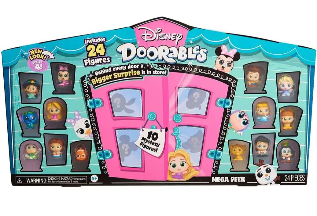 Disney Doorables Series 4 MEGA Peek Exclusive Playset [24 RANDOM Figures!, Damaged Package]