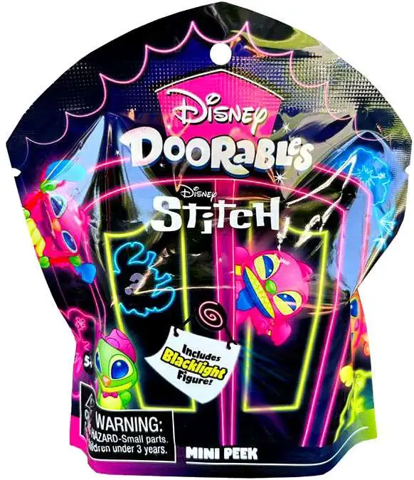 Disney Doorables Blacklight Series Stitch Mystery Pack Moose Toys