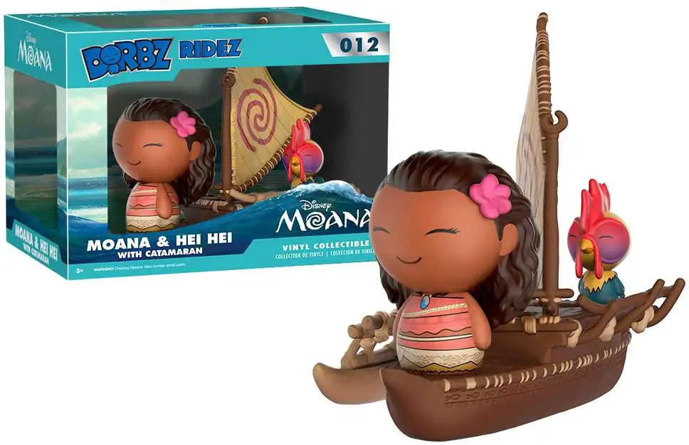 Funko Disney Dorbz Ridez Moana & Heihei with Catamaran Exclusive Vinyl Collectible #012