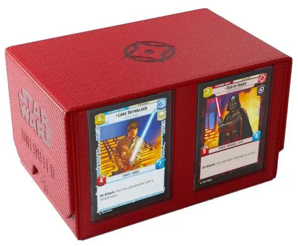 Star Wars: Unlimited Trading Card Game Official Accessory Red Double Deck Pod