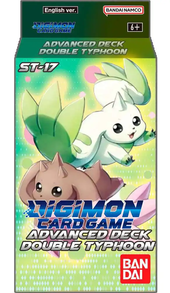 Digimon Trading Card Game Double Typhoon Advanced Starter Deck ST-17 [54 Cards]