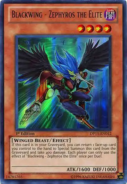 YuGiOh YuGiOh 5D's Duelist Pack Crow Ultra Rare Blackwing - Zephyros the Elite DP11-EN012