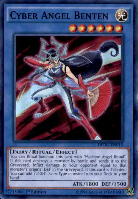 YuGiOh Trading Card Game Duelist Pack Dimensional Guardians Super Rare Cyber Angel Benten DPDG-EN015