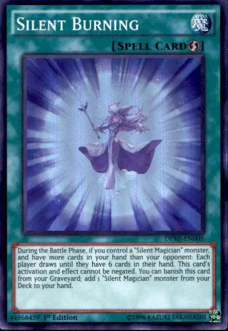 YuGiOh Rivals of the Pharaoh Duelist Pack Super Rare Silent Burning DPRP-EN005
