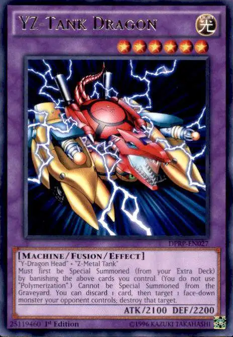 YuGiOh Rivals of the Pharaoh Duelist Pack Rare YZ-Tank Dragon DPRP-EN027