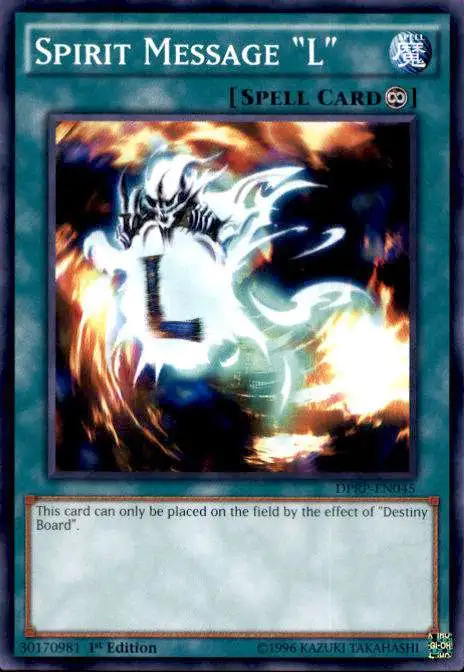 YuGiOh Rivals of the Pharaoh Duelist Pack Common Spirit Message "L" DPRP-EN045