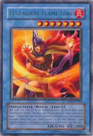 YuGiOh Dark Revelation 1 Rare Legendary Flame Lord DR1-EN243