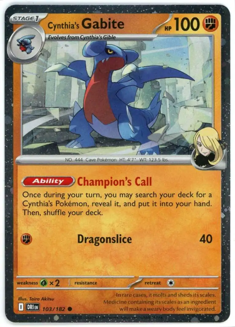 Pokemon Trading Card Game Destined Rivals Single Card Common Cynthias Gabite 103 Cosmo Holo - ToyWiz Pokemon Trading Card Game Destined Rivals Single Card Common Cynthias Gabite 103 Cosmo Holo - ToyWiz