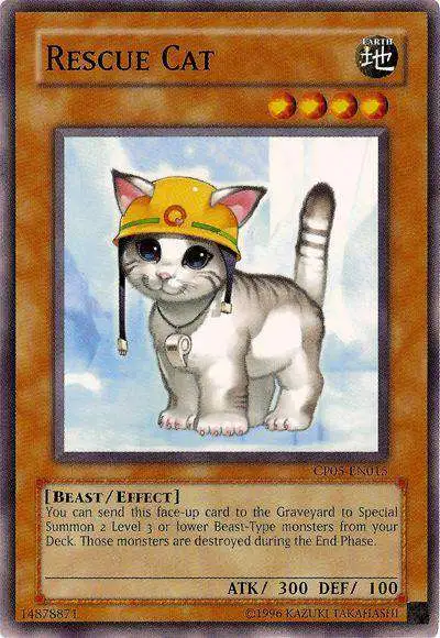 yugioh level 3 deck Dark Revelation Single Card Common Rescue Cat DR3-EN153 Effect MonsterReprint Amazing Level 3 Monster combo