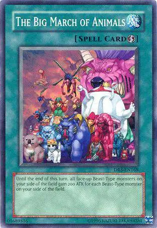 YuGiOh Dark Revelation 3 Common The Big March of Animals DR3-EN168