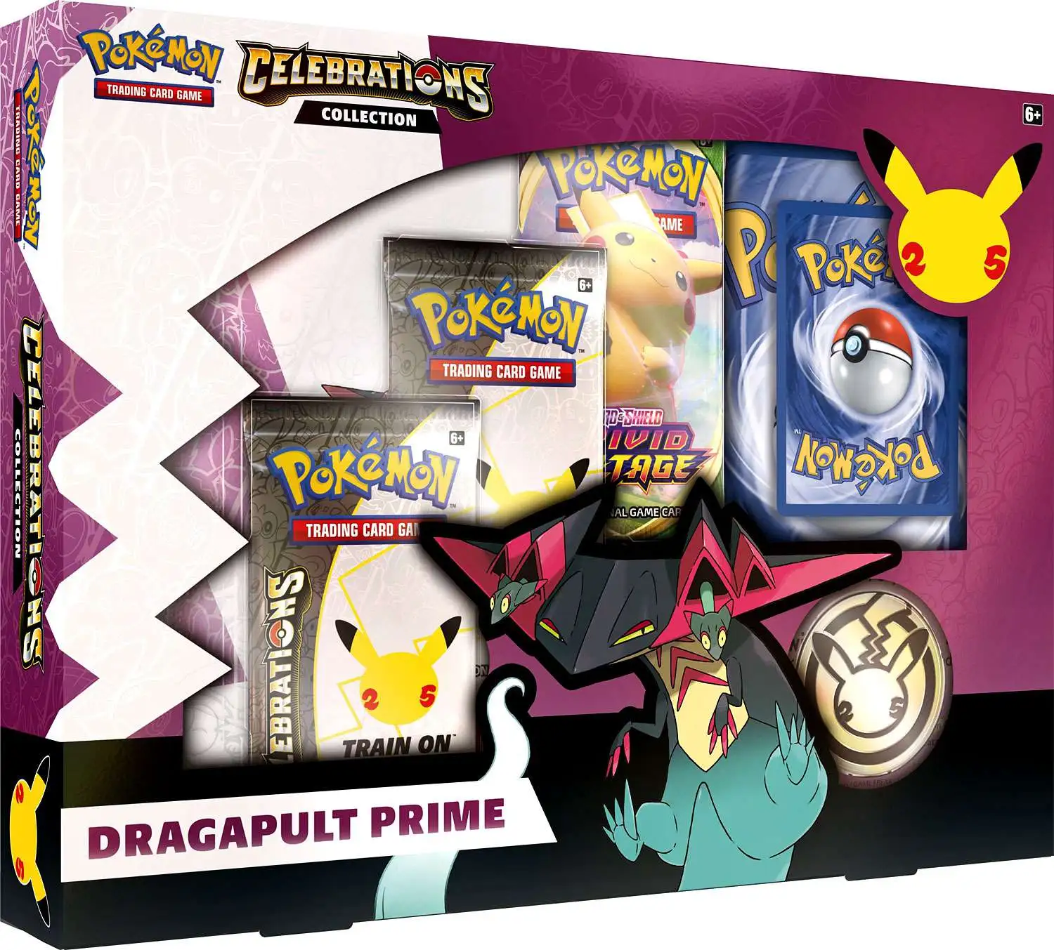 Pokemon Celebrations Dragapult Prime, Zacian LV. X, & Pikachu V-Union Box -  Chase Card Pulled Again! 