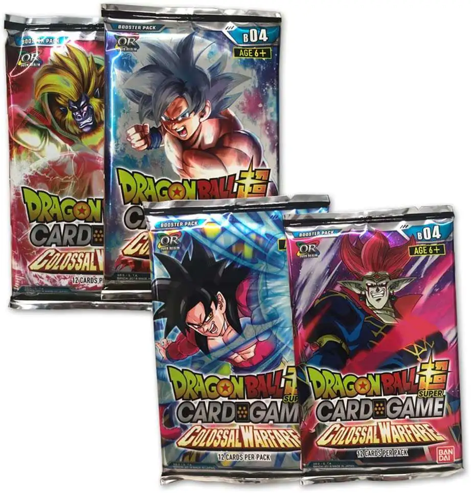 Dragon Ball Super Series 4 Colossal Warfare Special Set 4 Booster Packs Sealed 