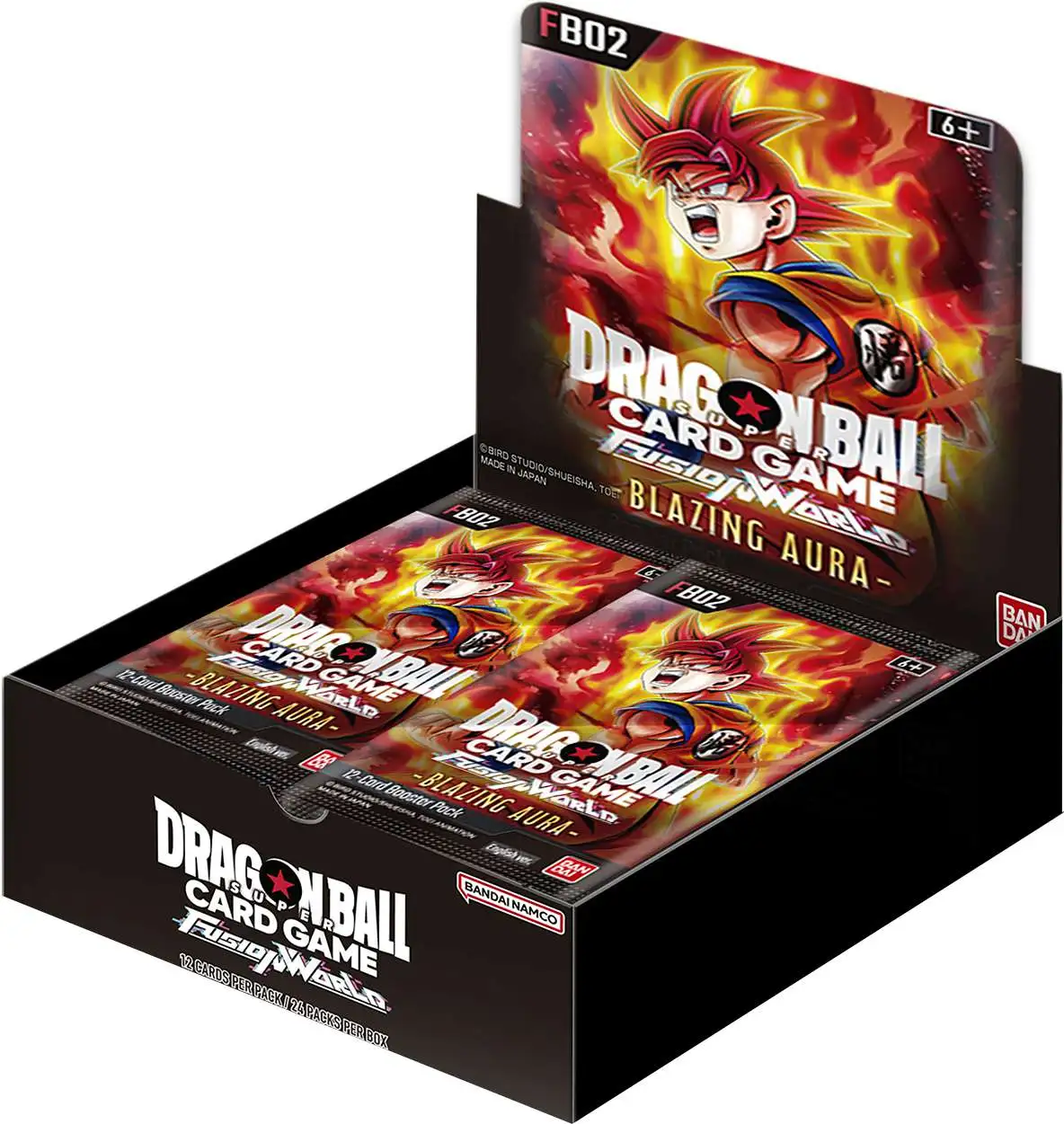 Dragon Ball Super Trading Card Game Fusion World 02 Blazing Aura Booster Box FB02 [ENGLISH, 24 Packs]