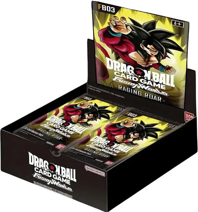 Dragon Ball Super Trading Card Game Fusion World 03 Raging Roar Booster Box FB03 [ENGLISH, 24 Packs]