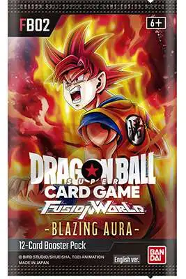 Dragon Ball Super Trading Card Game Fusion World 02 Blazing Aura Booster Pack FB02 [ENGLISH, 12 Cards]