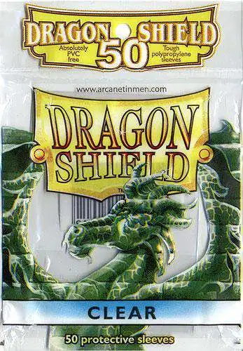 Card Supplies Dragon Shield Clear Standard Card Sleeves [50 Count]