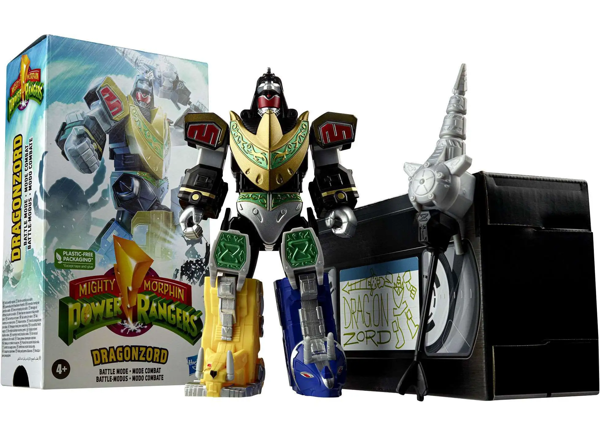 Power Rangers Mighty Morphin Dragonzord Action Figure [Damaged Package]