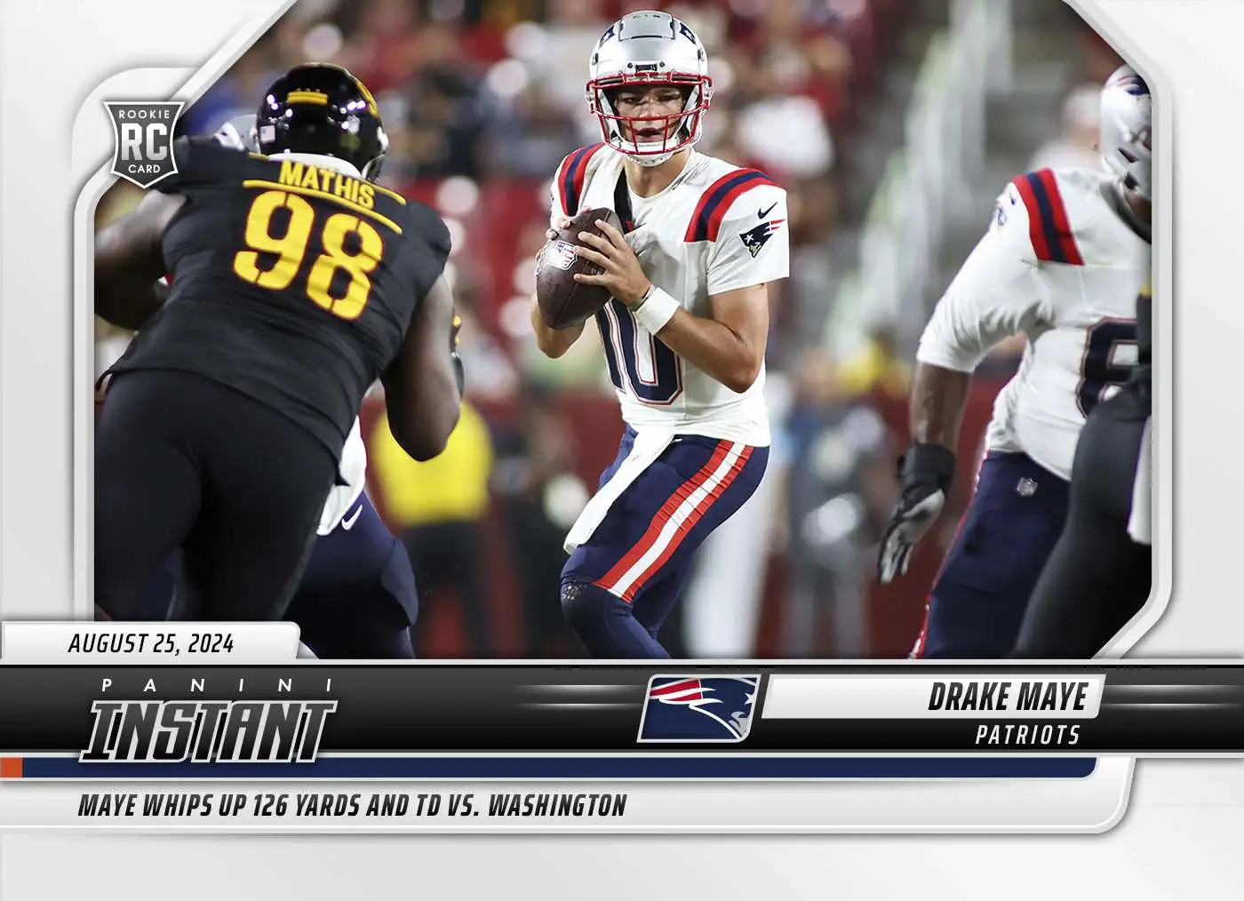 NFL New England Patriots 2024 Instant Preseason Football Drake Maye #20 [Rookie]