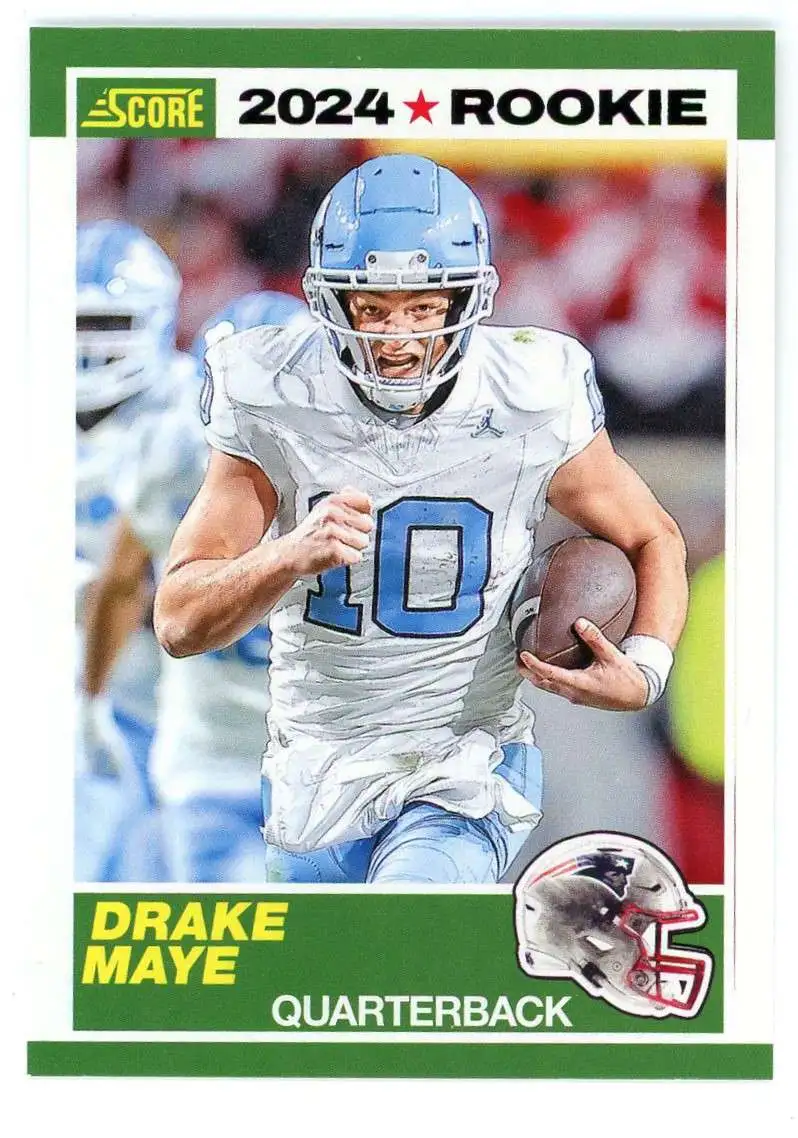 NFL 2024 Score Football 35th Anniversary Drake Maye #3 [Rookie]
