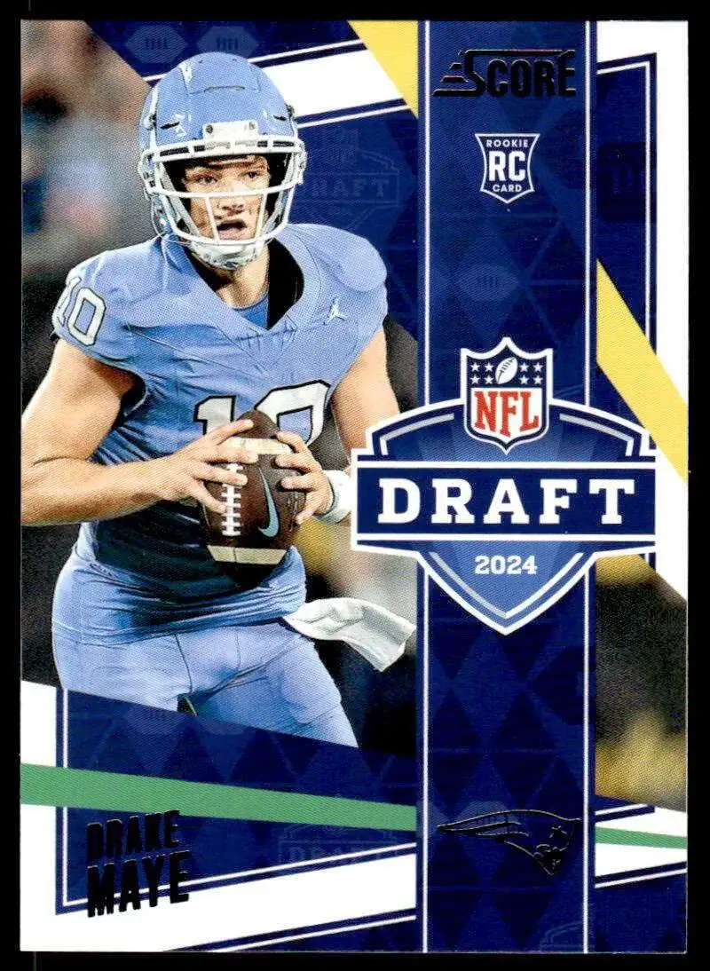 NFL 2024 Score Football Single Card NFL Draft Drake Maye 2 Rookie ToyWiz