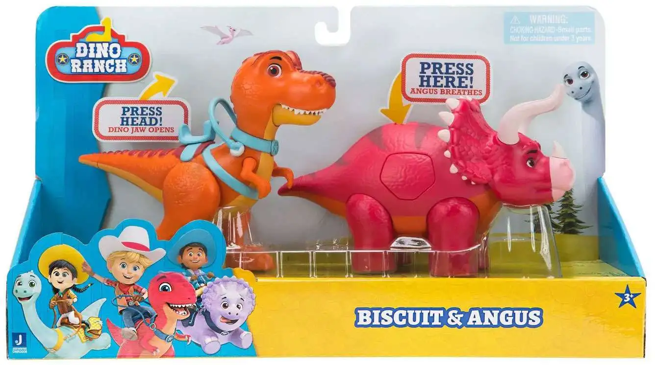 Dino Ranch Biscuit & Angus Action Figure 2-Pack