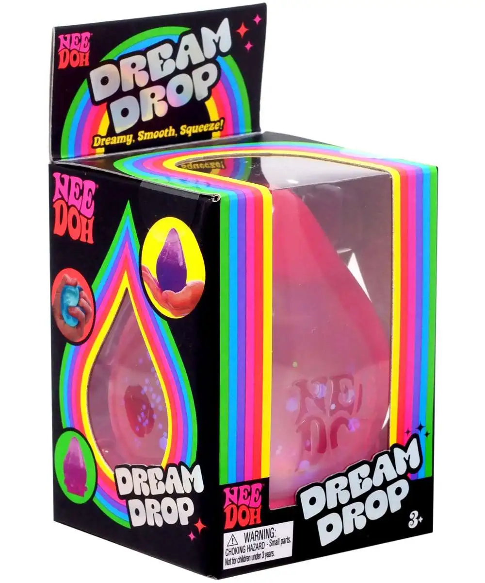 NeeDoh The Groovy Glob Dream Drop PINK Stress Ball Schylling - ToyWiz