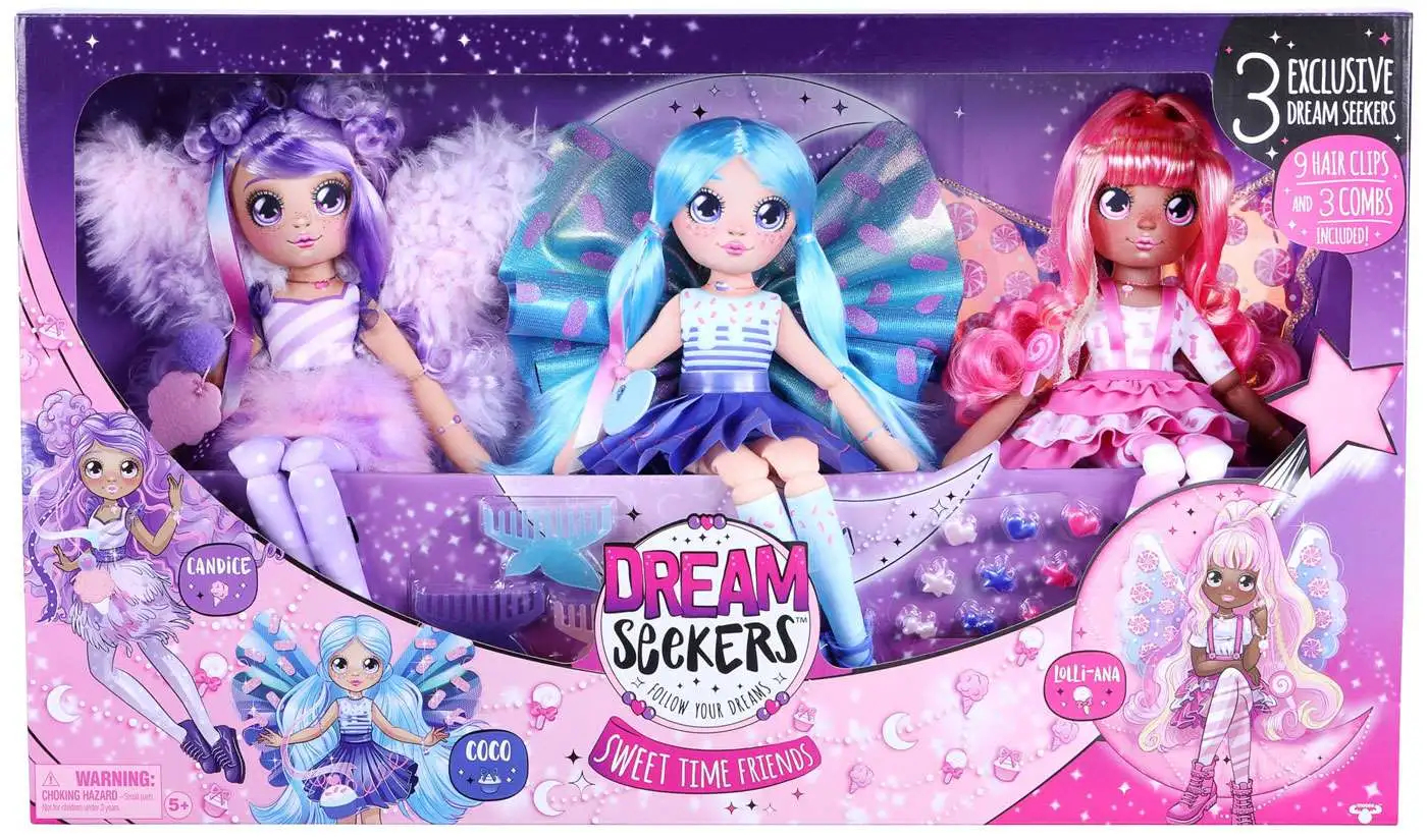 Dream Seekers Sweet TIme Friends Plush Doll 3-Pack [Candice, Coco & Lolli-Ana]