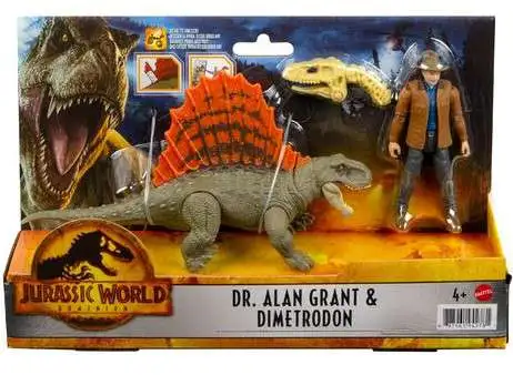 Jurassic World Dominion Dr. Alan Grant & Dimetrodon Action Figure 2-Pack (Pre-Order ships August)