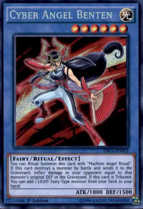 YuGiOh Trading Card Game Dragons of Legend: Unleashed Secret Rare Cyber Angel Benten DRL3-EN012