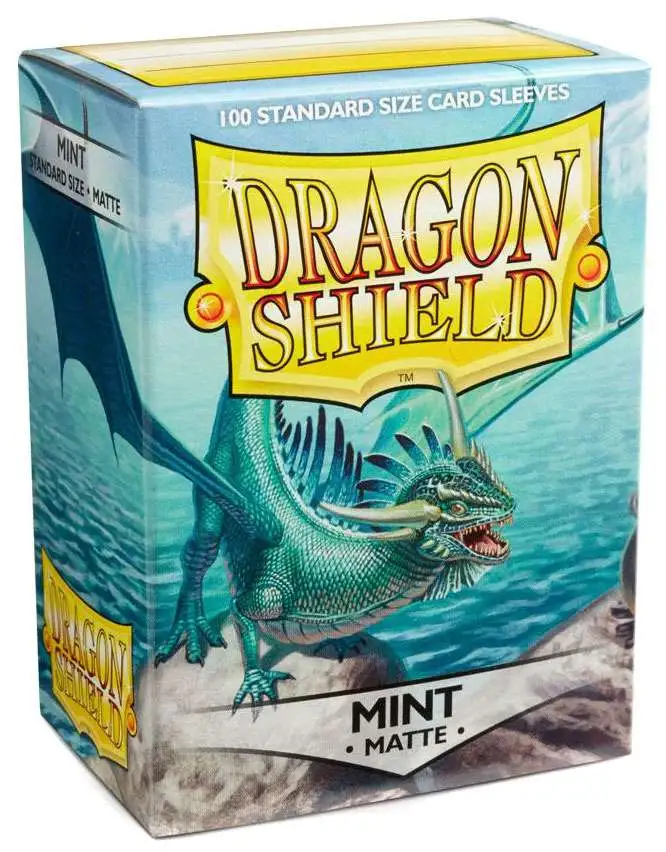 Dragon Shied Matte Mint Standard Card Sleeves [100 Count]