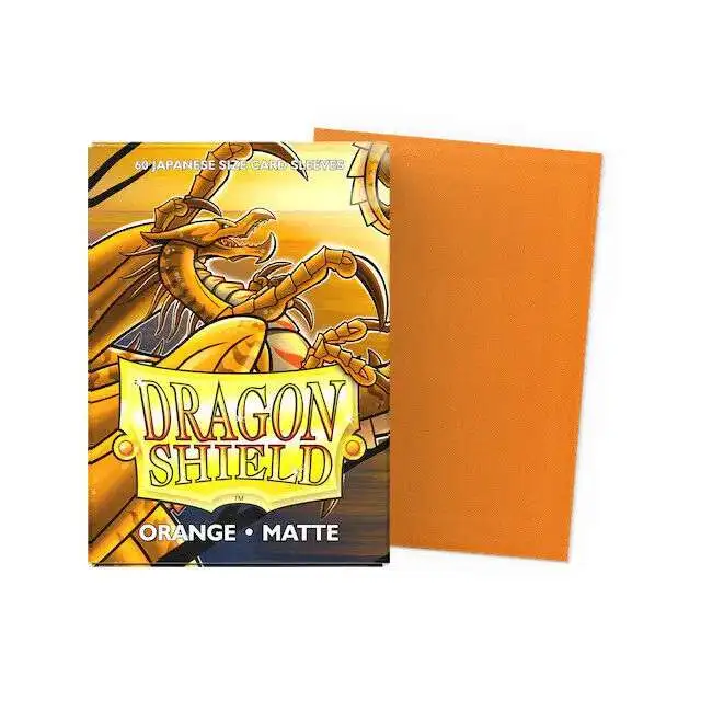 Dragon Shield Matte Orange Japanese Card Sleeves [60 Count]