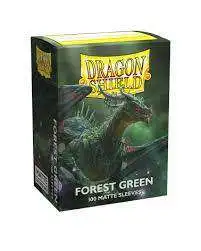 Dragon Shield Standard Forest Green Sleeves [Matte/100 Cards]
