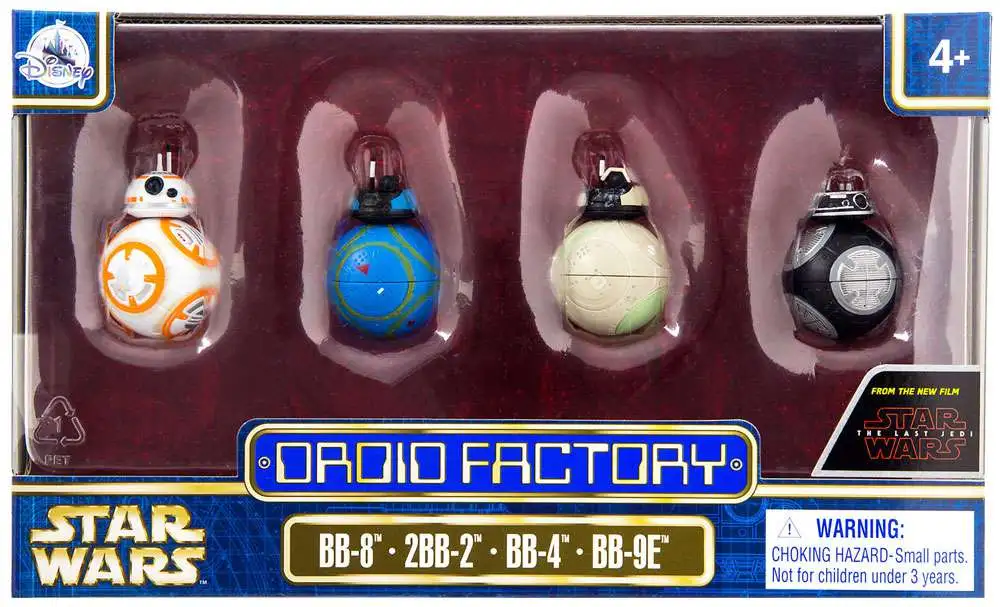 Details about   Star Wars 2017 The Last Jedi Droid Factory Boxed Set 4 BB-8 2BB-2 BB-4 BB9E NEW 