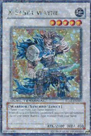 YuGiOh YuGiOh 5D's Duel Terminal 1 Parallel Rare X-Saber Wayne DT01-EN089