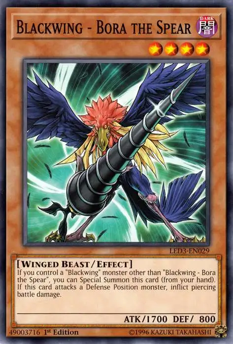 Blackwing - Bora The Spear - LED3-EN029 - Común - 1ª