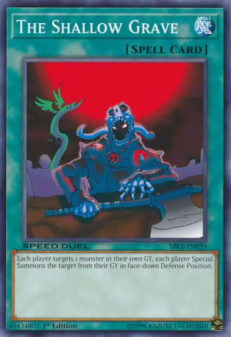 YuGiOh Duel Terminal 3 Normal Parallel Rare The Shallow Grave DT03-EN091
