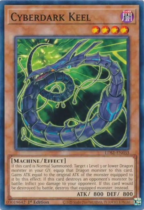 YuGiOh Duel Terminal 5 Normal Parallel Rare Cyberdark Keel DT05-EN002