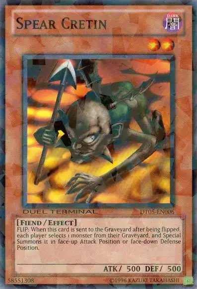 YuGiOh Duel Terminal 5 Normal Parallel Rare Spear Cretin DT05-EN006