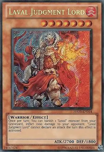 YuGiOh Duel Terminal 5 Super Parallel Rare Laval Judgment Lord DT05-EN029