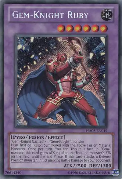 YuGiOh Duel Terminal 5 Ultra Parallel Rare Gem-Knight Ruby DT05-EN034