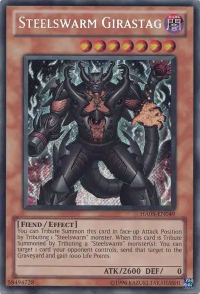 YuGiOh Duel Terminal 5 Ultra Parallel Rare Steelswarm Girastag DT05-EN082