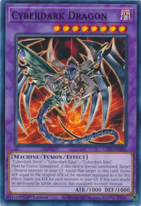 YuGiOh Duel Terminal 5 Rare Parallel Rare Cyberdark Dragon DT05-EN086