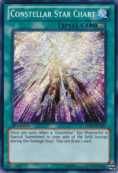 YuGiOh Duel Terminal 7 Normal Parallel Rare Constellar Star Chart DT07-EN045