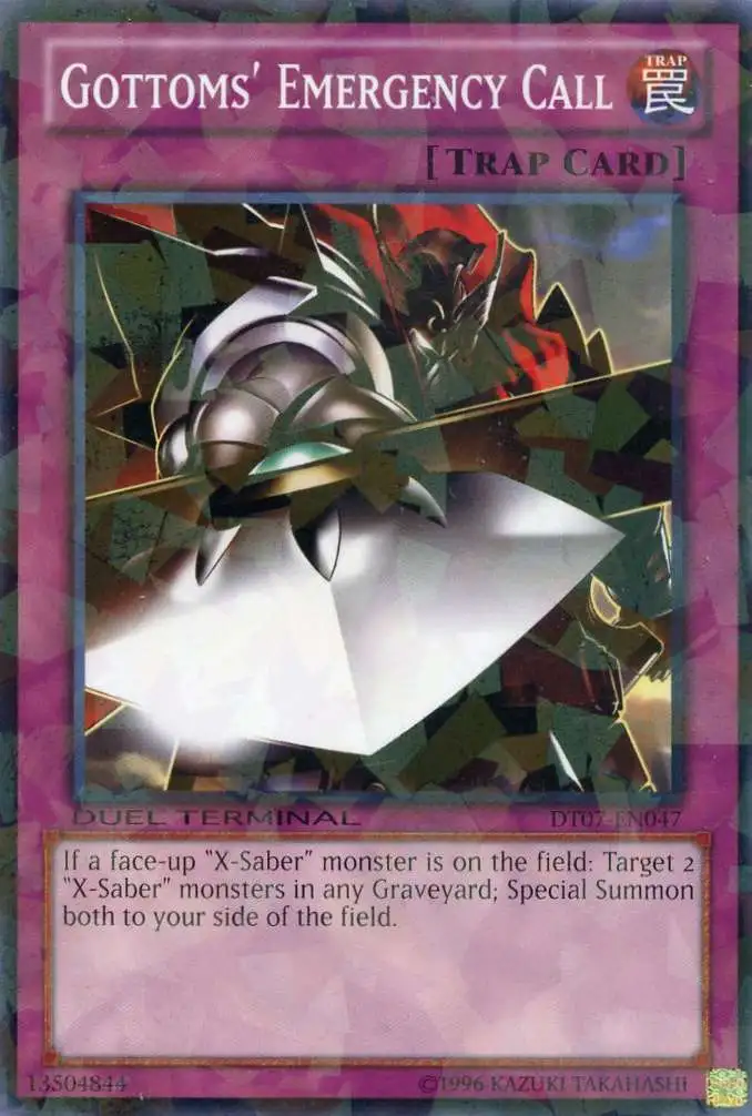 YuGiOh Duel Terminal 7 Normal Parallel Rare Gottoms' Emergency Call DT07-EN047